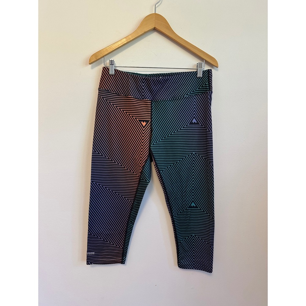 Burton DryRide Geometric Print Cropped Leggings in Multicolor | Size Medium